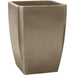 PALMEA Vaso alto per arbusti da 65 L - Doppia parete - Riserva idrica integrata - 47 x 47 x 65 cm - Tortora - EDA