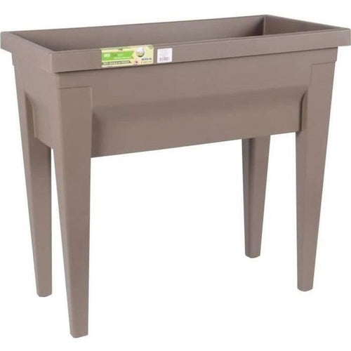 EDA Area vegetale con tavolo City Veg & Table - 73 x 38,5 x H 68 cm - 57 L - Taupe