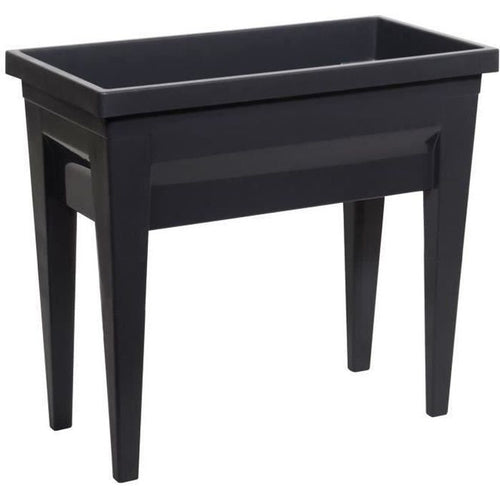 EDA Area vegetale con tavolo City Veg & Table - 73 x 38,5 x H 68 cm - 57 L - grigio antracite