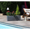 Eda Jardiniere Volcania'up 57 L - Imition Stone Decor - 79,5 x 29,5 x 29,5 cm - Grigio antracite