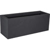 Eda Jardiniere Volcania'up 57 L - Imition Stone Decor - 79,5 x 29,5 x 29,5 cm - Grigio antracite