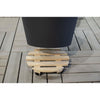 Supporto EDA su ruote  30 cm in legno - 4 ruote - 30 x 30 x H.8 cm