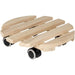 Supporto EDA su ruote  30 cm in legno - 4 ruote - 30 x 30 x H.8 cm