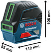 BOSCH PROFESSIONAL Livello laser combinato GCL 2-15 G set