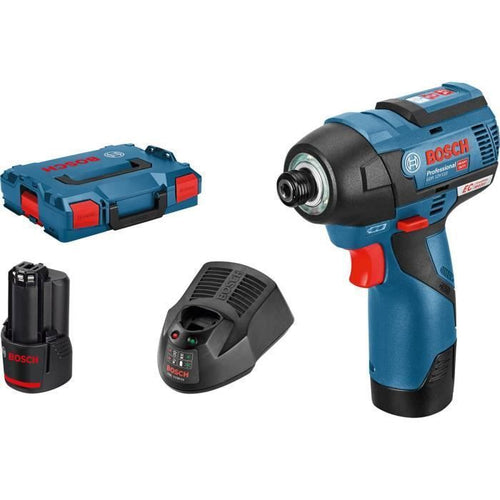 Avvitatore ad impulsi Bosch Professional GDR 12V-110 + 2 batterie 3,0 Ah in L-BOXX - 06019E0005
