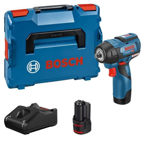 Avvitatore ad impulsi Bosch Professional GDS 12V-115 + 2 batterie 3,0Ah + L-BOXX - 06019E0103