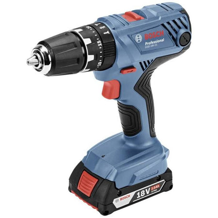 BOSCH PROFESSIONAL GSB 18V-21 Trapano a percussione + 2 batterie 2,0Ah + GAL 18V-40 + L-BOXX