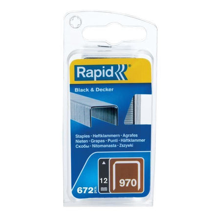 Graffette zincate - RAPID - 970/12 mm - Blister 672