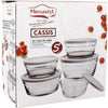 Set di 5 ciotole - MENASTYL - 5039038 - 150 ml, 230 ml, 400 ml, 610 ml e 940 ml - Coperchi in plastica resistente