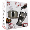 Set di pentole - Induzione - MENASTYL - 7930018 - Acciaio inossidabile - 6 pezzi - Manico rimovibile - Grigio