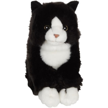 Peluche - Gipsy Toys - Gatto Mimiz - 28 cm - Nero/Bianco