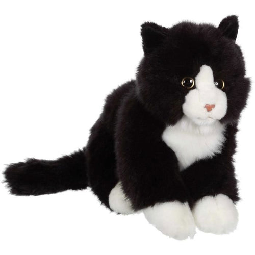 Peluche - Gipsy Toys - Gatto Mimiz - 28 cm - Nero/Bianco