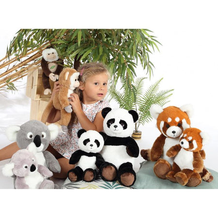 Peluche Panda Rosso - GIPSY TOYS - Foresta Verde, 20 cm