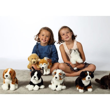 Peluche Cane Husky - GIPSY TOYS - Seduto, 25 cm