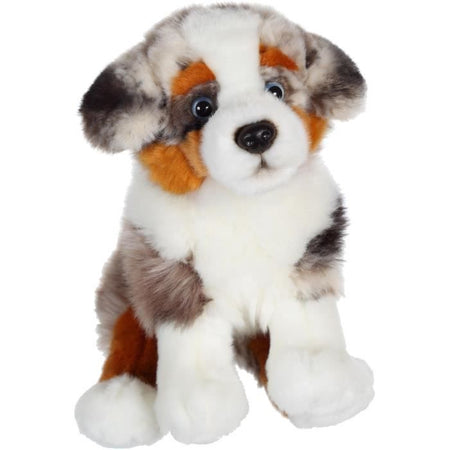 Peluche - Gipsy Toys - Cane seduto - 25 cm - Pastore australiano