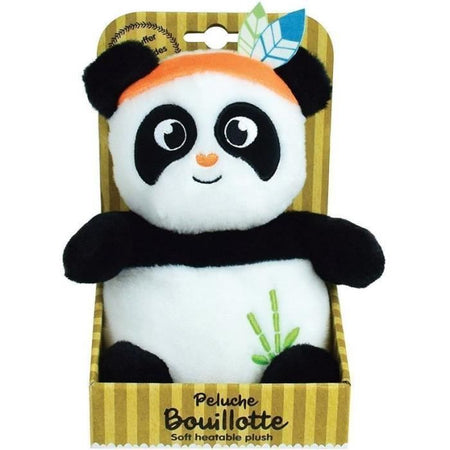 PANDA INDIANA Borsa dell'acqua calda in peluche +/- 21 cm