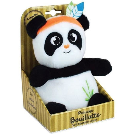 PANDA INDIANA Borsa dell'acqua calda in peluche +/- 21 cm