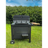 Carrello COOK'IN GARDEN REVA 110 PREMIUM - 100% metallo - Piano di lavoro (L.108 x P.55 cm) - 1 ripiano basso, 1 gonna, 1 alzatina