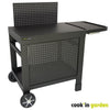 Carrello COOK'IN GARDEN REVA 110 PREMIUM - 100% metallo - Piano di lavoro (L.108 x P.55 cm) - 1 ripiano basso, 1 gonna, 1 alzatina