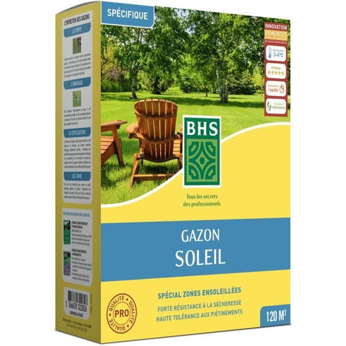 Prato - BHS - Sun Lawn 3kg  Resistente al clima mediterraneo e alla siccità