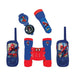 SPIDER-MAN - Kit da avventuriero - Walkie-Talkie portata 120 m, binocolo, torcia e bussola