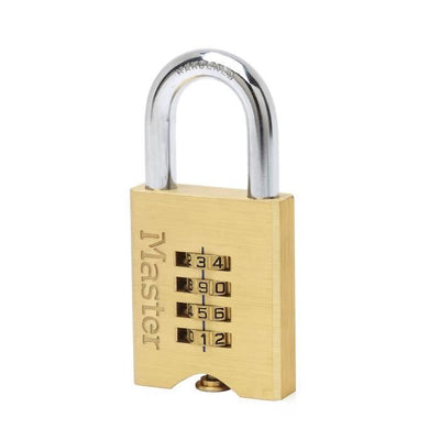 Master Lock Lucchetto a combinazione Ottone massiccio 50 mm 651EURD