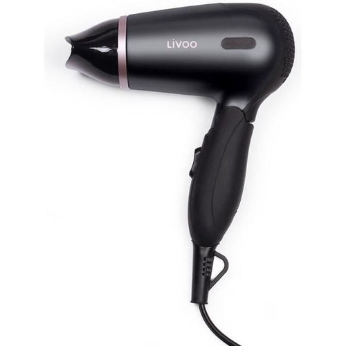 LIVOO DOS175 - Asciugacapelli da viaggio - 2 velocità - Bi-voltaggio: 120/230 Volt - Manico ergonomico pieghevole