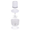 Tritatutto elettrico a batteria - LIVOO - 200 W - 2 velocità - 1,2 L - 4 lame in acciaio - Bianco