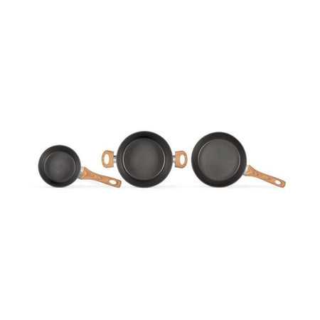 LIVOO Feel good moments - Set di pentole da 5 pezzi - Nero - MZP147
