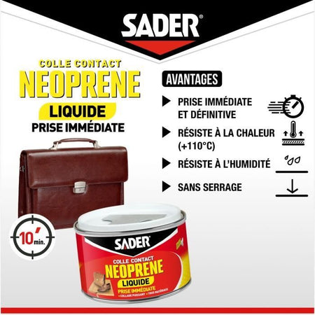 SADER Scatola in metallo liquido a contatto liquido in neoprene - 250 ml