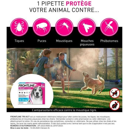 FRONTLINE TRI-ACT 10-20kg - 6 pipette