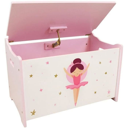 Box di giocattoli in legno - ballerina ballerina - Fun House - H.40 X L.58 X D.36 cm