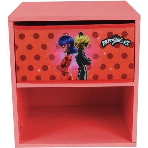 Fun House Miracoloso Cambiare il letto con coccinella con cassetto H.36 x L.33 x D. 30 cm