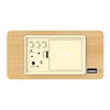 Sveglia 4 in 1: Display Ora Data Giorno Temperatura - EVOOM - LEGNO - Legno naturale