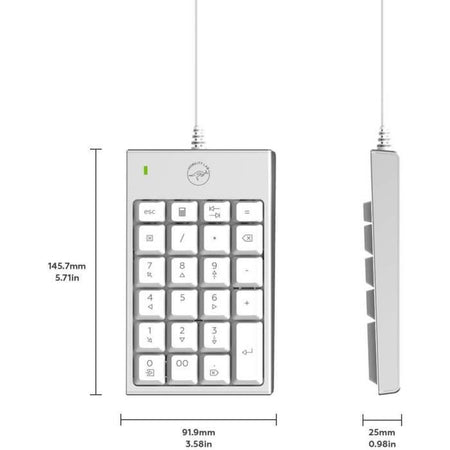 MOBILITY LAB - Tastierino numerico cablato MAC Silver