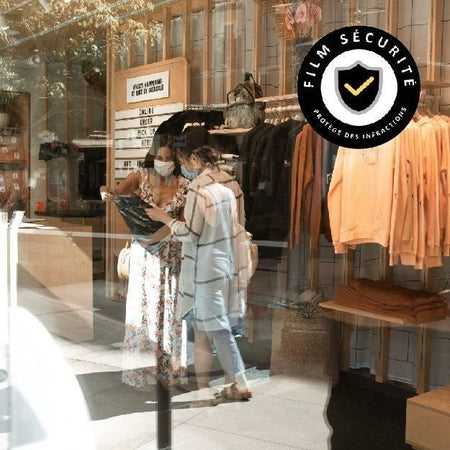 Pellicola adesiva per vetri - EASY PROTEC - 100 x 90 cm - Sicurezza