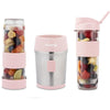Mini frullatore - SMOO12 - 300 W - 570 mL - Rosa pastello - 2 bottiglie d'acqua incluse
