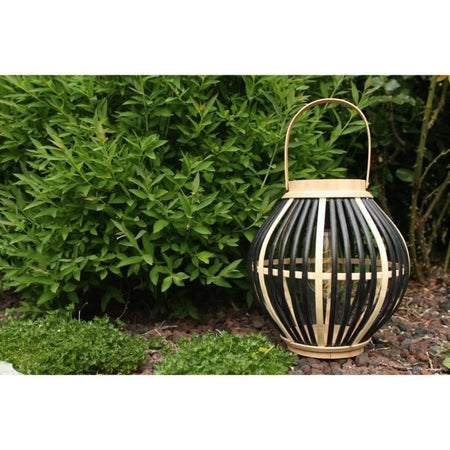 Lampada solare in bambù - Olivie - Nero