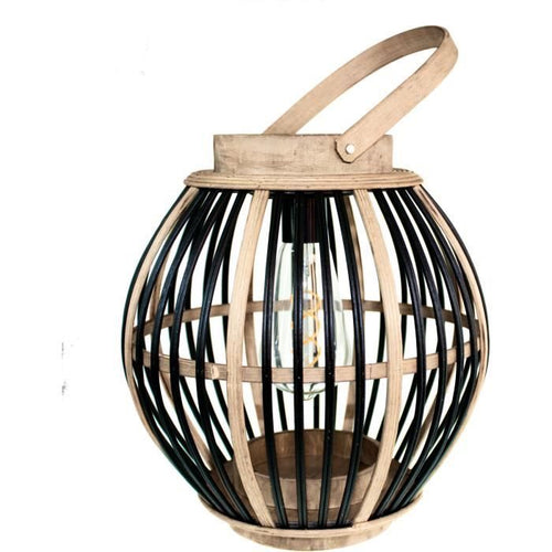 Lampada solare in bambù - Olivie - Nero