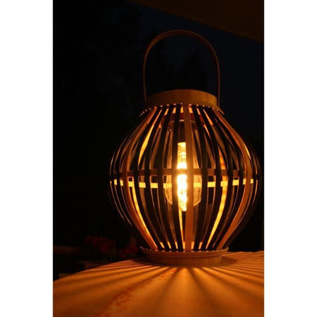 Lampada solare in bambù - Olivie - Nero