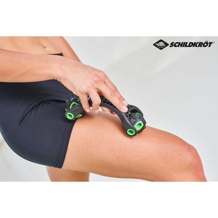 Rullo massaggiante Schildkrt Fitness 19 cm in polipropilene nero/verde
