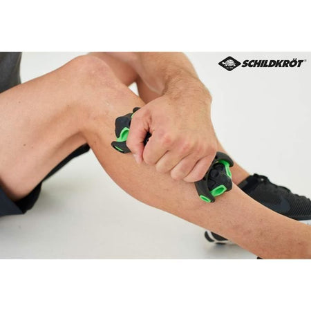 Rullo massaggiante Schildkrt Fitness 19 cm in polipropilene nero/verde