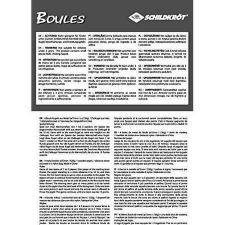 Schildkrot Funsport Set di palline da bocce argento e nero - 4000885700084