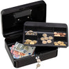 Portamonete - BURG WACHTER - Money 5025 Nero - Apertura con chiave, acciaio nero