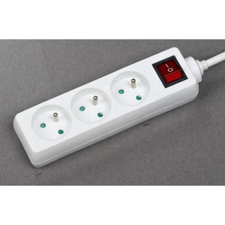 Unità domestica - GAO - 3 prese 2P+T - Con interruttore, conforme NF
