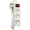 Unità domestica - GAO - 3 prese 2P+T - Con interruttore, conforme NF