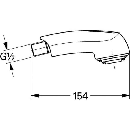 Doccia estraibile GROHE - Europlus - Cromata