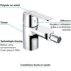 GROHE - Miscelatore monocomando per bidet - Taglia S