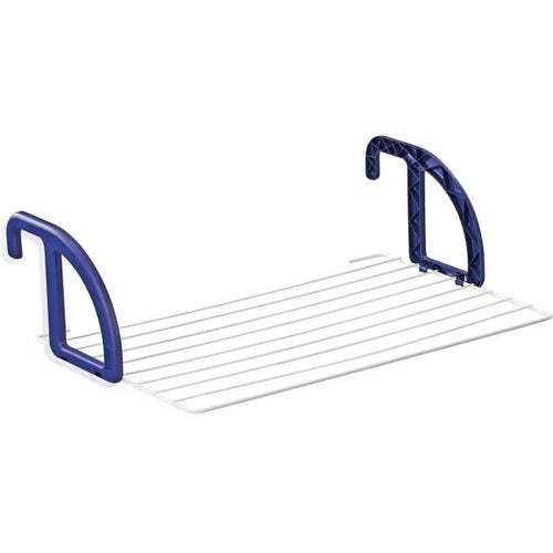LEIFHEIT 83056 Stendibiancheria da balcone 7 metri CLASSIC 70 bianco e blu