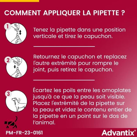 Pipette antiparassitarie ADVANTIX 6 - Per cani molto piccoli da 1,5 a 4 kg